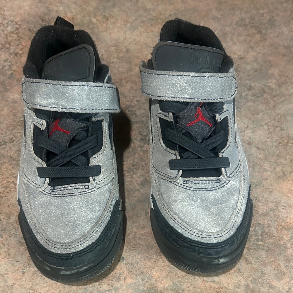 Jordan Kids' Gray and Black Sneakers